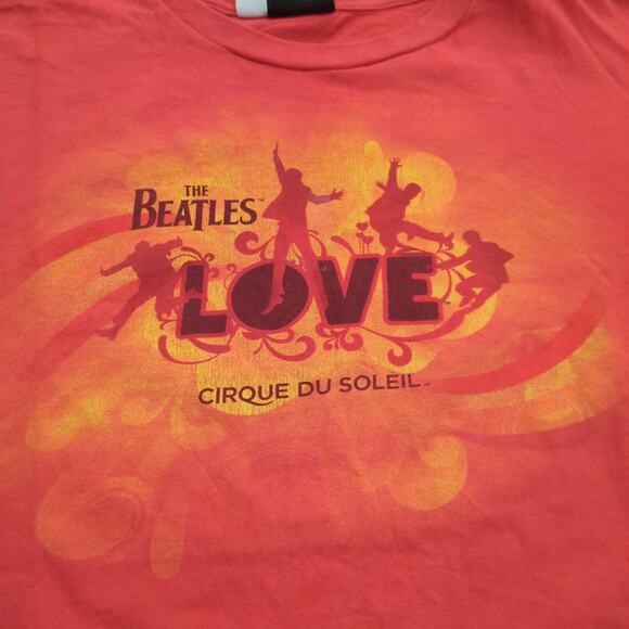 VTG The Beatles Adult Large Shirt Cirque Du Soleil Hippie Boho Hey Jude Lennon - Picture 2 of 6